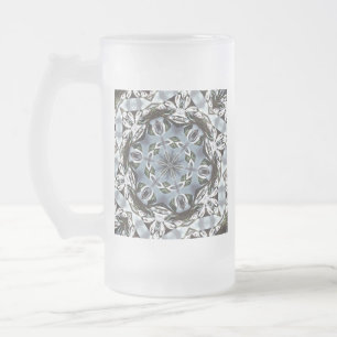 Hexagon des Dschungel-Blätter und der tropischen Mattglas Bierglas
