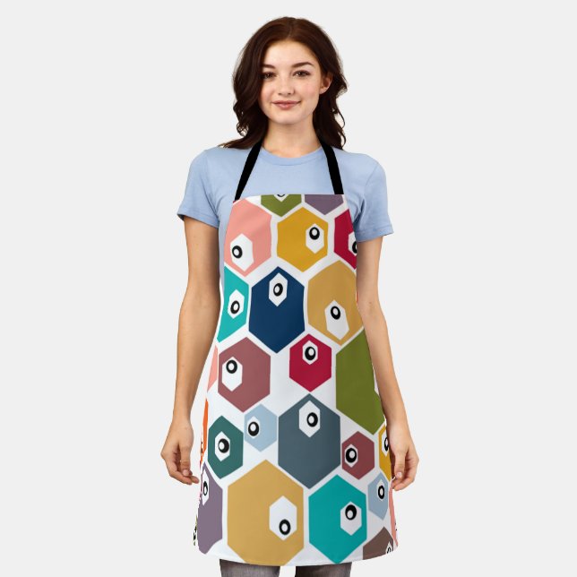 Hexagon Eyeballs Schürze (Getragen)
