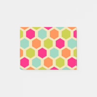 Hexagon-Formen im Vintagen Farbmuster