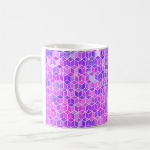 Hexagon-Illustrationsmuster Kaffeetasse