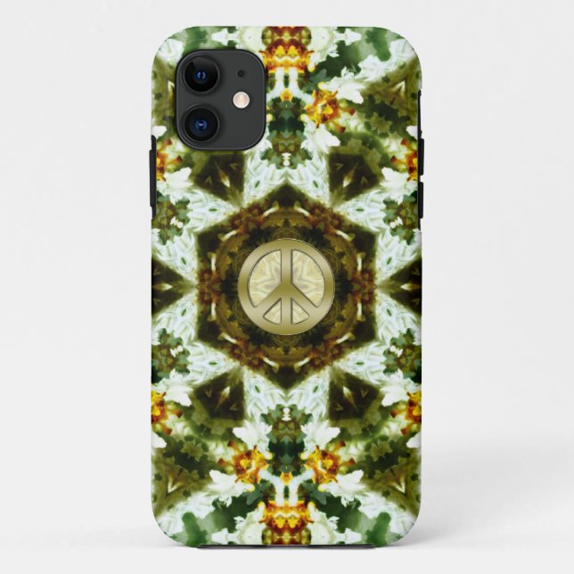 Hexagon Jasmin Garden Peace Star iPhone 5 Fall Case-Mate iPhone Hülle (Rückseite)