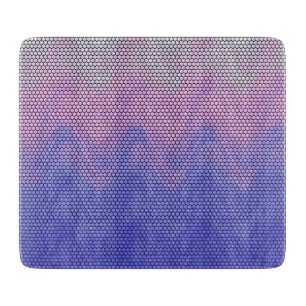 Hexagon Lila rosa Abstraktes Muster Schneidebrett
