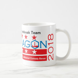 Hexagon Newsbreak Team 2018 11 Unze-Tasse Kaffeetasse