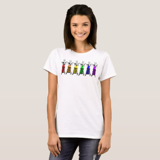 Hexagon-Regenbogen-Prallplatten-Shirt T-Shirt