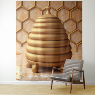 "Hexagon-Schönheit vereint" Wandteppich