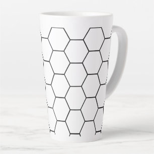 Hexagon-Wabenmuster Milchtasse