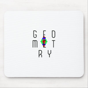 Hexagonale Geometrie optische Illusion Puzzle Art Mousepad