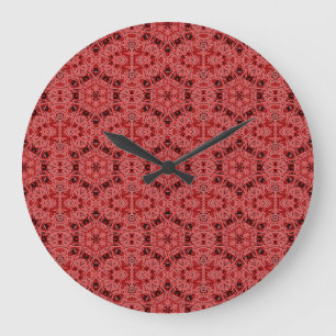 Hexagone auf roter Uhr