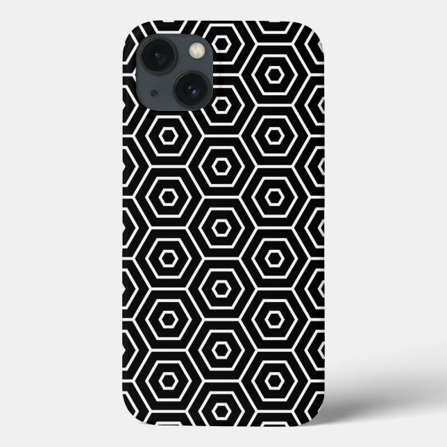 Hexagone masern geometrisches Muster Case-Mate iPhone Hülle (Rückseite)