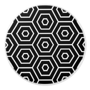 Hexagone masern geometrisches Muster Keramikknauf