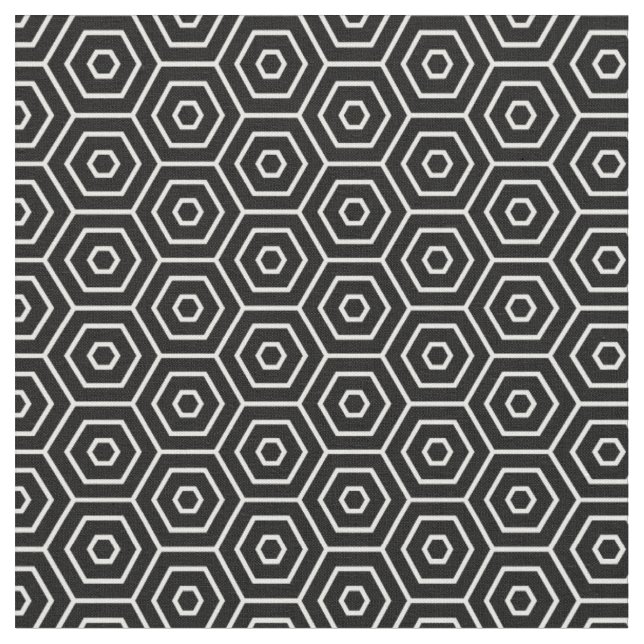 Hexagone masern geometrisches Muster Stoff (Nahaufnahme)