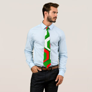 Hexagons Blume Neck Tie Krawatte