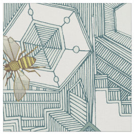 Hexagonstadt Stoff