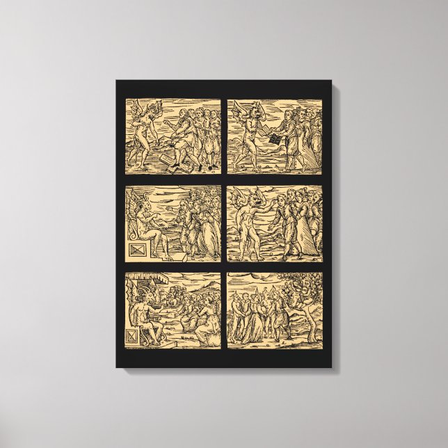 Hexaptych nach Guazzo 18x24 Leinwanddruck (Vorderseite)