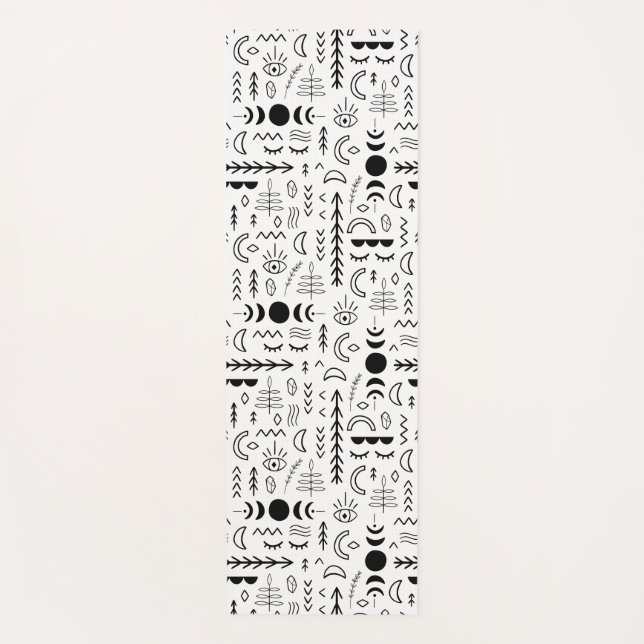 Hexchy Crystal Moonchild Yogamatte (Vorderseite)