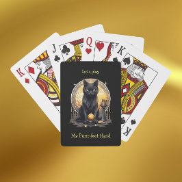 Hexchy Gothic Black Cat Spielkarten