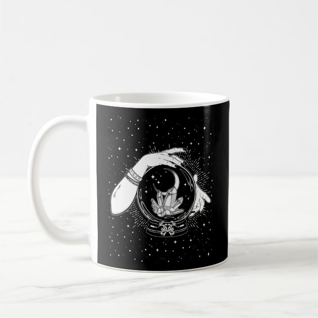 Hexchy Mystic Crystal Ball Sinti und Roma Fortune  Kaffeetasse (Links)