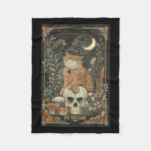 Hexchy Niedlich Cat Tarot Card Gothic Cotattecore  Fleecedecke