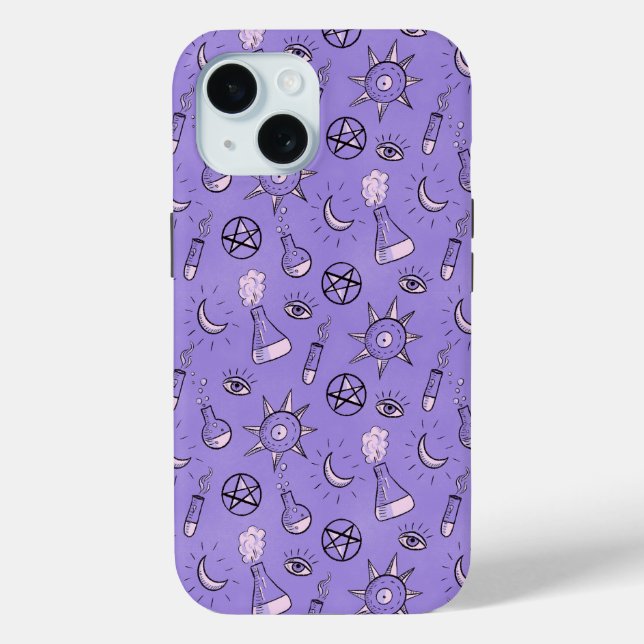 Hexchy Occult Symbols Pattern - Mystical Magic Case-Mate iPhone Hülle (Rückseite)