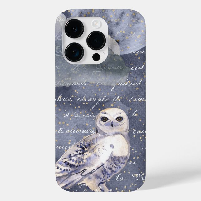 Hexchy Snowy Owl Case-Mate iPhone 14 Pro Hülle (Rückseite)