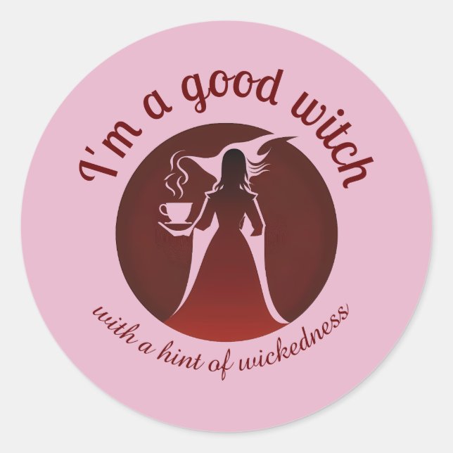 Hexchy Sticker | Gute Hexe mit einem Hauch von Wac (Vorderseite)