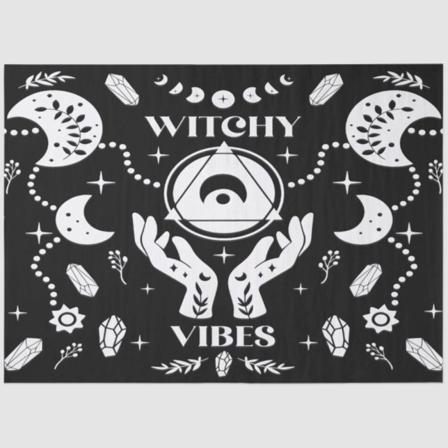 Hexchy Vibes Halloween Dekoupage Tissue Paper Seidenpapier (Vorderseite)