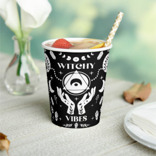 Hexchy Vibes Halloween Paper Cups Pappbecher