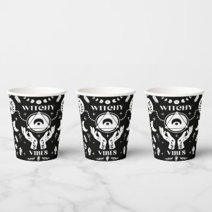 Hexchy Vibes Halloween Paper Cups Pappbecher