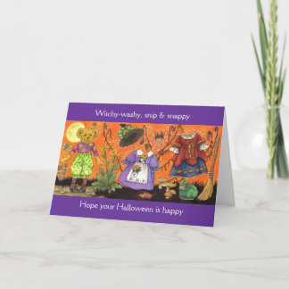 Hexchy-Washy-Halloween-Karte Karte
