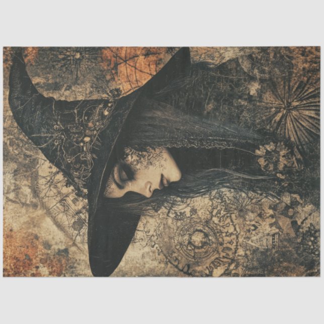 Hexchy Woman Vintag Seidenpapier (Vorderseite)