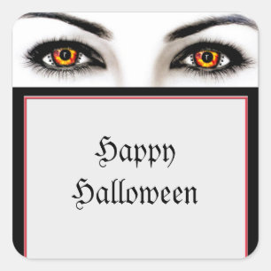 Hexchy Woman Wicked Eyes Halloween Stickers