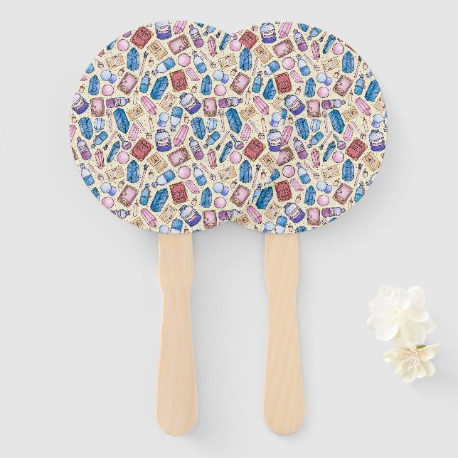 Hexchy Wonders Hand Fans Fächer (Vorne und Hinten)