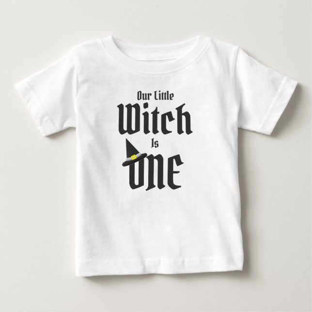 Hexe 1. Geburtstag Baby T-shirt (Vorderseite)