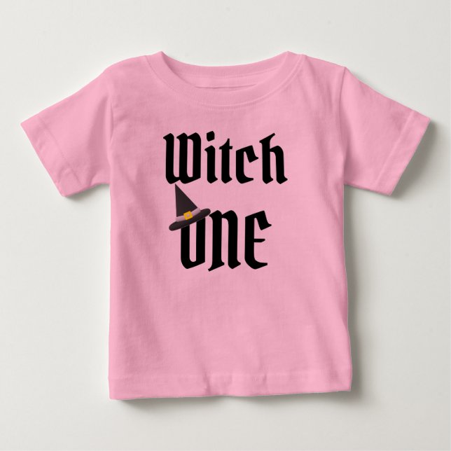 Hexe 1. Geburtstag Baby T - Shirt (Vorderseite)