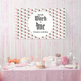 Hexe 1. Geburtstag Banner