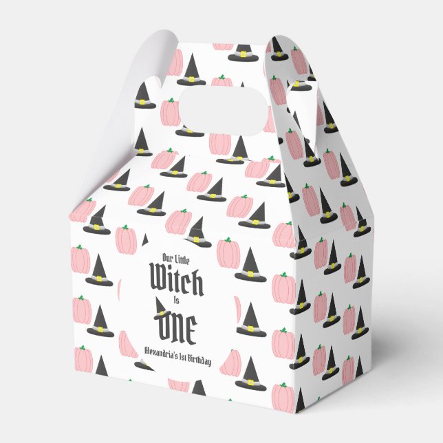 Hexe 1. Geburtstag Geschenkschachtel (Vorderseite)