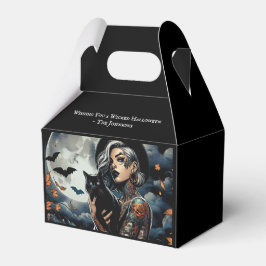 Hexe als Personalisiertes Halloween-Party Geschenkschachtel