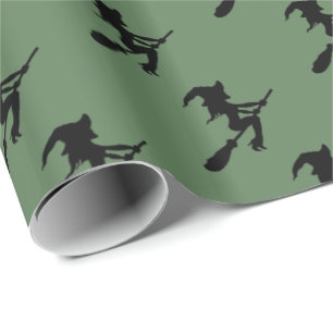 Hexe auf Broomstick Geschenkpapier