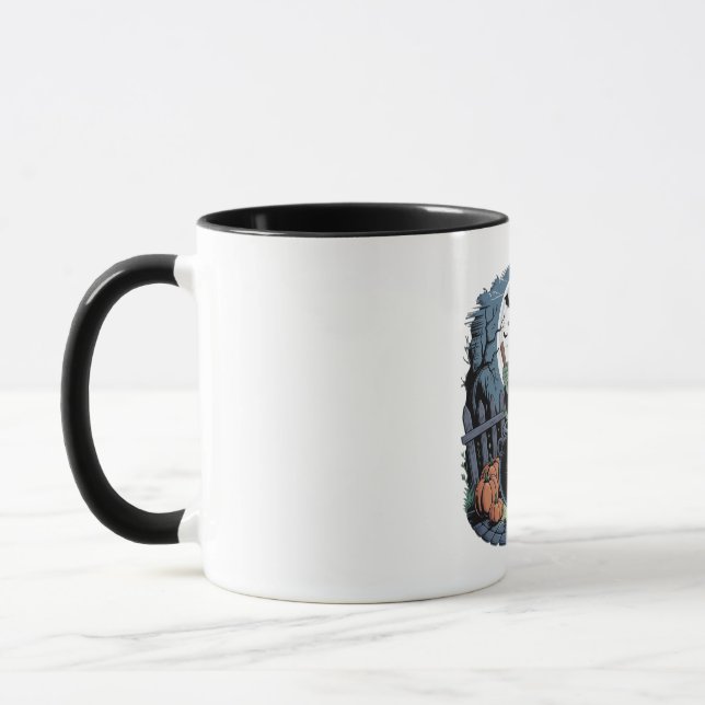 Hexe auf der Cauldron-Tasse Tasse (Links)