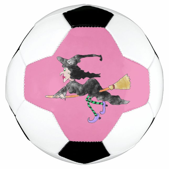 Hexe auf Zimmer Fußball (Vorderseite)