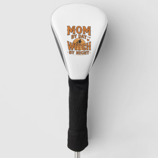 Hexe bei Nacht Muttertags-Shirt-Design_1 Golf Headcover