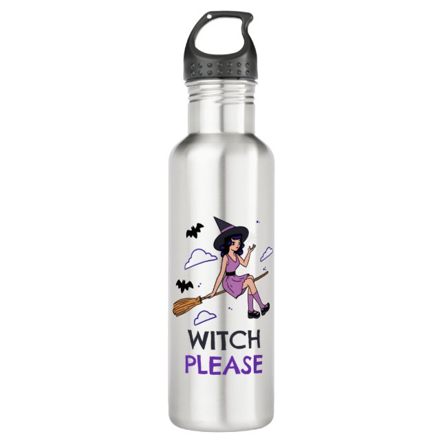 Hexe bitte edelstahlflasche (Vorderseite)