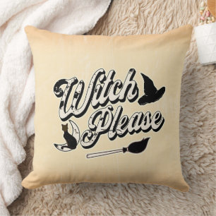 Hexe bitte   Funny Halloween Zitat Kissen