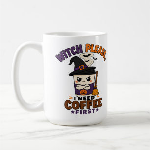 Hexe bitte, ich brauche erst Kaffee großen Hallowe Kaffeetasse