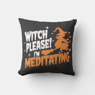 Hexe bitte, ich vermitteln Halloween Kissen