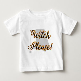 Hexe bitte lustiges Halloween mit Hut Baby T-shirt