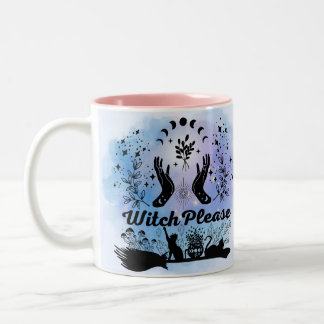 Hexe bitte: Sassy Zauberei-Design Zweifarbige Tasse