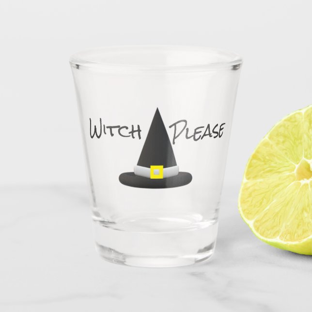 Hexe bitte schnapsglas (Vorderseite)
