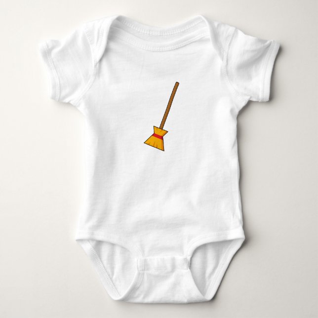 Hexe Broom Baby Strampler (Vorderseite)