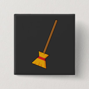 Hexe Broom Button